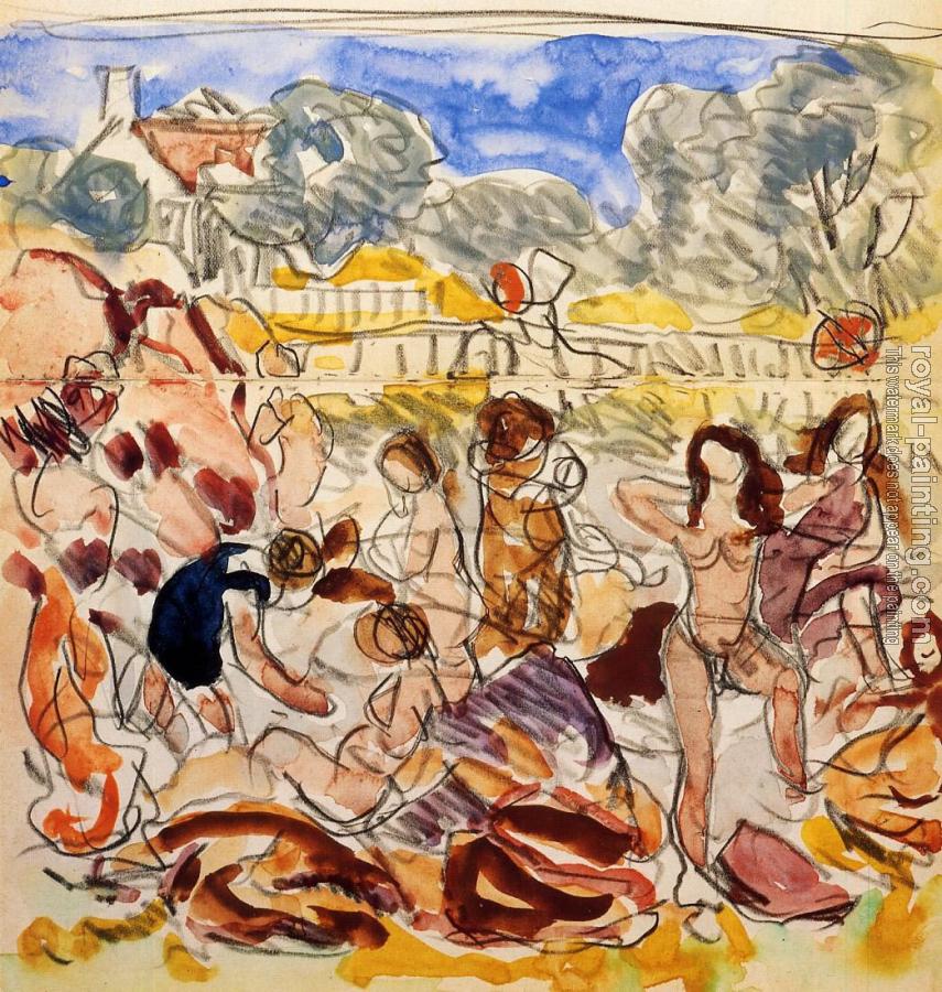 Maurice Brazil Prendergast : Figures on the Beach
